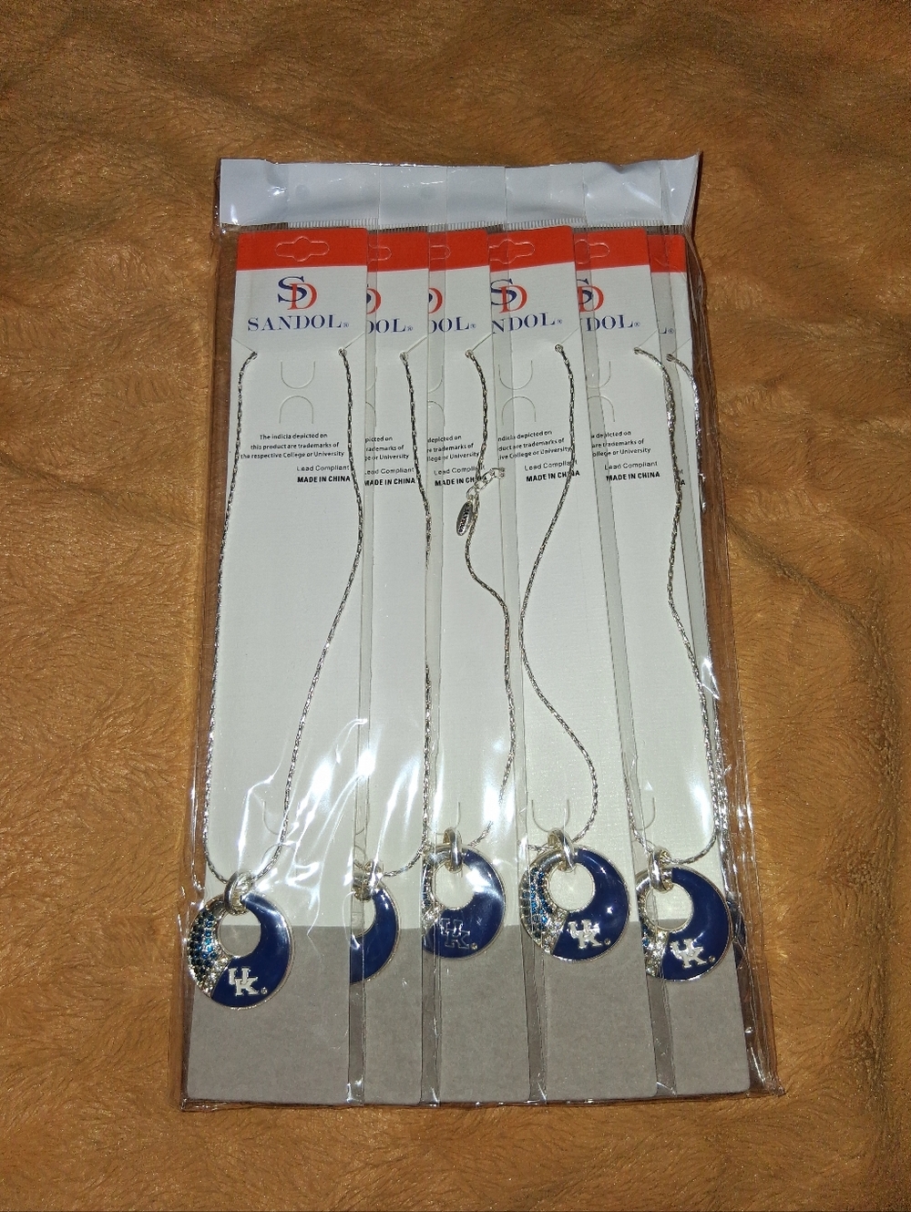 University of Kentucky Necklaces, Pack Of 6.